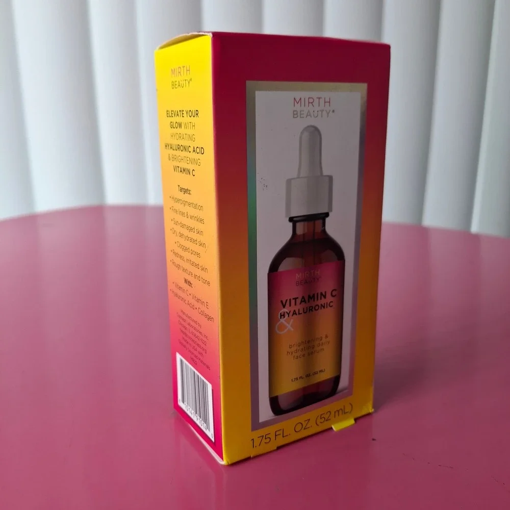 Mirth Beauty Vitamin C & Hyaluronic Acid Face Serum Brightening Hydrating 1.75oz